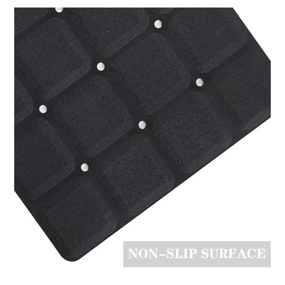 Foldable Non Slip Silicon Bath‎ 28-inch x 14-inch (Rectangular), Foldable-black